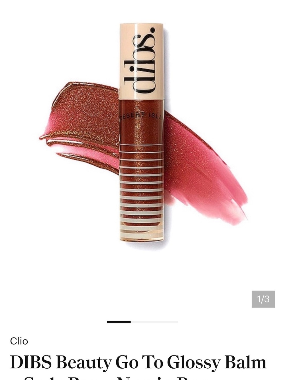 Clio Glossy Balm Duo - Rose Pink & Shimmery Brown